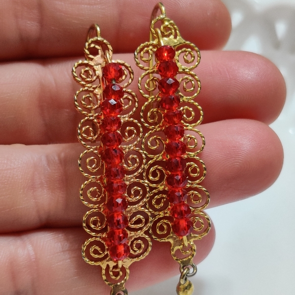 Filigree Oaxacan traditional Earrings - Picture 5 of 9